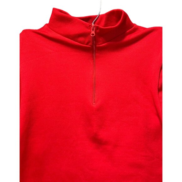 Rue 21 - Women's 1/2 Zip Long Sleeve Shirt - Red - Extra Large - Picture 9 of 12